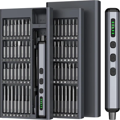Mini Juego de Destornilladores Eléctricos 72 en 1 Kit de Herramientas de Precisión Inalámbricas USB-C Foto 1 de 4