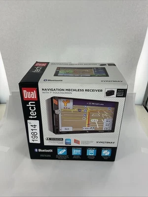 Dual XVM279NAV 7" LCD Navigation ready Media Receiver AM/FM Car Radio #19814R - Image 1 of 4