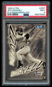 Ultra Platinum Medallion 1998 #495P Jeff Bagwell/98 PSA 9 como nuevo - Imagen 1 de 2