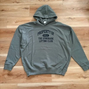 Sudadera con capucha GymShark Property of verde unidad talla mediana nueva con etiquetas - Imagen 1 de 5