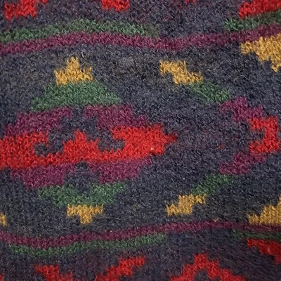 Chaleco de Lana de Colección Alpes Talla M Para Mujer Multicolor Botón Suroeste Azteca Occidental Foto 1 de 4