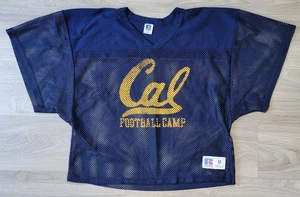 Vtg Russell Athletic Jersey Men's M Cropped Mesh USA Made UC Cal Football Shirt - Picture 1 of 11