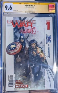 marvel comic Ultimate War #1 2003 CGC 9.6 signed by CHRIS BACHALO - Picture 1 of 4