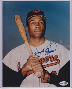 FRANK ROBINSON SIGNED 8X10 PHOTO WITH JSA COA - BALTIMORE ORIOLES - Bild 1 von 1