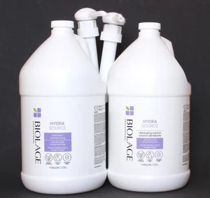 Matrix Biolage Hydra Source Shampoo and Detangling Solution Gallons with Pumps - Picture 1 of 3