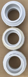 Lasco Union, 3 Zoll, SlipxSlip 3" Verschraubungen PVC Union weiß Außenrohr Gewinde Posten - Bild 1 von 6
