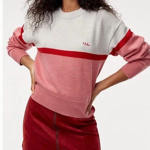 Wilfred Free 100% Merino Wool Color block Pullover Sweater Size Small - Picture 1 of 7