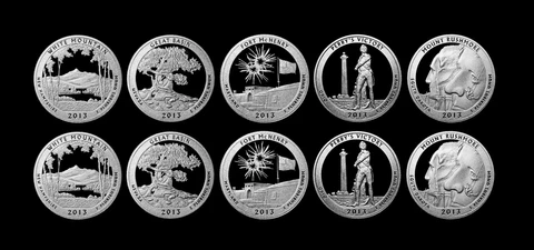 2013 S America the Beautiful National Parks Mint Silver & Clad Proof Sets Cover
