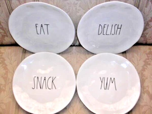 Rae Dunn Dinner Plates (4) - Melamine - 10" - NEW! MAKE OFFER! - Picture 1 of 2