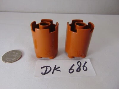 Lego Duplo 10580 Deluxe Replacement Part Only 2  Round Blocks Brown - Image 1 of 4