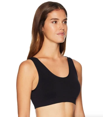 Bralette sin mangas minimalista negro Commando L48758 para mujer talla L/XL Foto 1 de 4