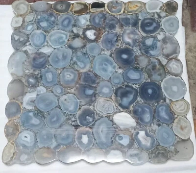24" Decorative Agate Gemstone C enter Sofa Coffee Table Top Luxury Look For Home - Image 1 of 4