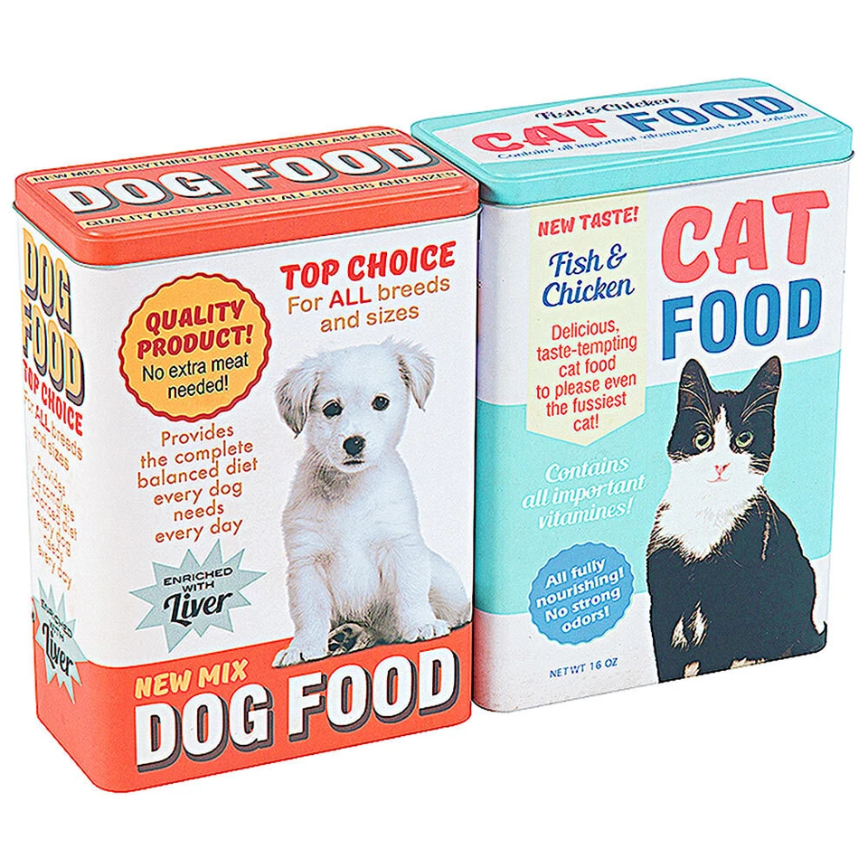 Futterdose Metall Futterbehälter Futterbox Snackcontainer Futtertonne mit Deckel - Bild 1 von 1