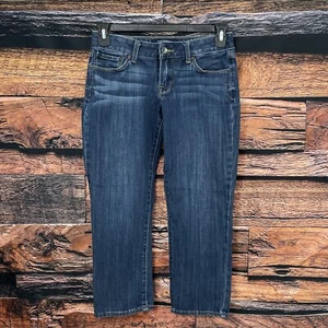 Lucky Brand Womens Lola Ankle Crop Medium Wash Blue Jeans Size 4/27 - Picture 1 of 12