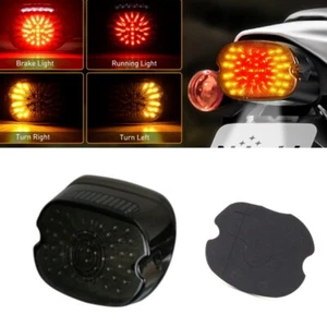Motorcycle LED Brake Tail Light Integrated Turn Signal For Harley Sportster Dyna - Picture 1 of 11