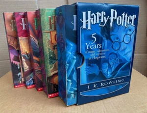 Harry Potter Years 1-5 Collectible Book Set 1st Editions JK Rowling Paperback - Picture 1 of 15