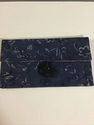 Handmade blue print  envelope wallet/coupon/money holder ~ NEW! - Image 1 of 4