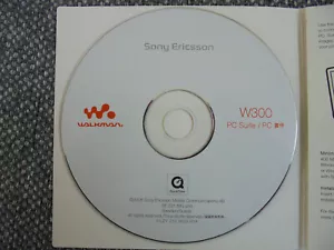 💽 CD SOFTWARE PC SUITE W300 SONY ERICSSON WALKMAN CONNEXION PC PHONE 💽 - Photo 1/4