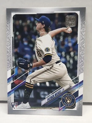 PATRICK WEIGEL 2021 Topps Update SILVER ~ Brewers ~ #'d /70 - Image 1 of 2