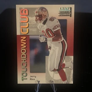 1998 Leaf Rookies & Stars Touchdown Club Jerry Rice #9 /5000 49ers - Bild 1 von 2