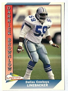DARRICK BROWNLOW Dallas Cowboys, Buccaneers, 1991 Pacific Football Card #574 - Picture 1 of 2