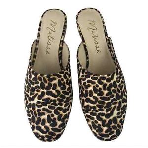 Matisse Natural Leo Cowhair Zip It Pantoletten Neu im Karton Damengröße 6,5 M Leopardenmuster - Bild 1 von 6