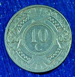 WORLD COIN SALE--2008 NETHERLANDS .10 cent: NICKEL PLATED STEEL COMP. COIN KM#34 - Picture 1 of 3