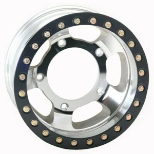 Empi 15" X 4" Vw Bug 5 Lug Race-Trim Off Road Bead-Lock Wheel / Black Ring - Picture 1 of 1