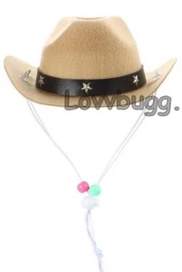 Tan Cowboy Hat Band for American Girl 18" Doll Clothes FREESHIP ADDS! LOVVBUGG! - Picture 1 of 12