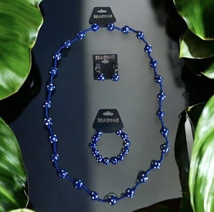 Los Angeles Rams Wood Bead Spirit Jewelry Set-Necklace,Bracelet,Earrings-New - Picture 1 of 2