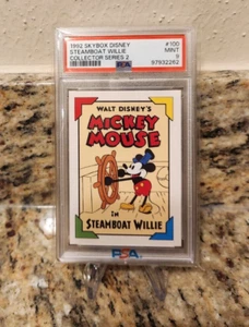 1992 Skybox Disney Collector Series 2 Mickey Mouse Steamboat Willie #100 PSA 9 - Picture 1 of 3