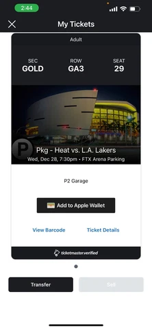 miami heat parking - gold Cover