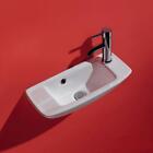 Narrow Cloakroom Wall Basin 500mm X 225mm Space Saving Sink In White Ceramic