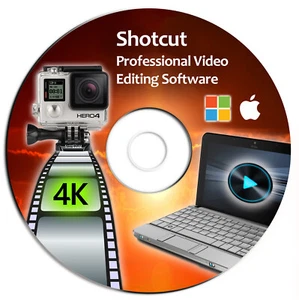 Shotcut Professional Video Editing Software Program-HD-4K Movie-Windows/Mac-DVD - Picture 1 of 11