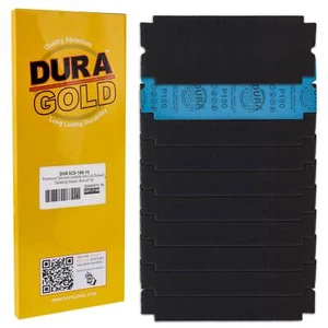 10 Dura-Gold Drywall 180 Grit Sandpaper Sanding Sheets, Fits Tools and Sanders - Picture 1 of 5