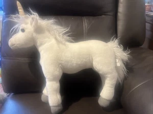 Wizarding World of Harry Potter White Unicorn Plush Universal Studios 17” X 13” - Foto 1 di 2