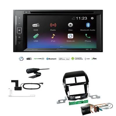 Pioneer Autoradio 2-DIN Bluetooth DVD DAB für Peugeot 4008 Typ B ab 2012 piano - Bild 1 von 4