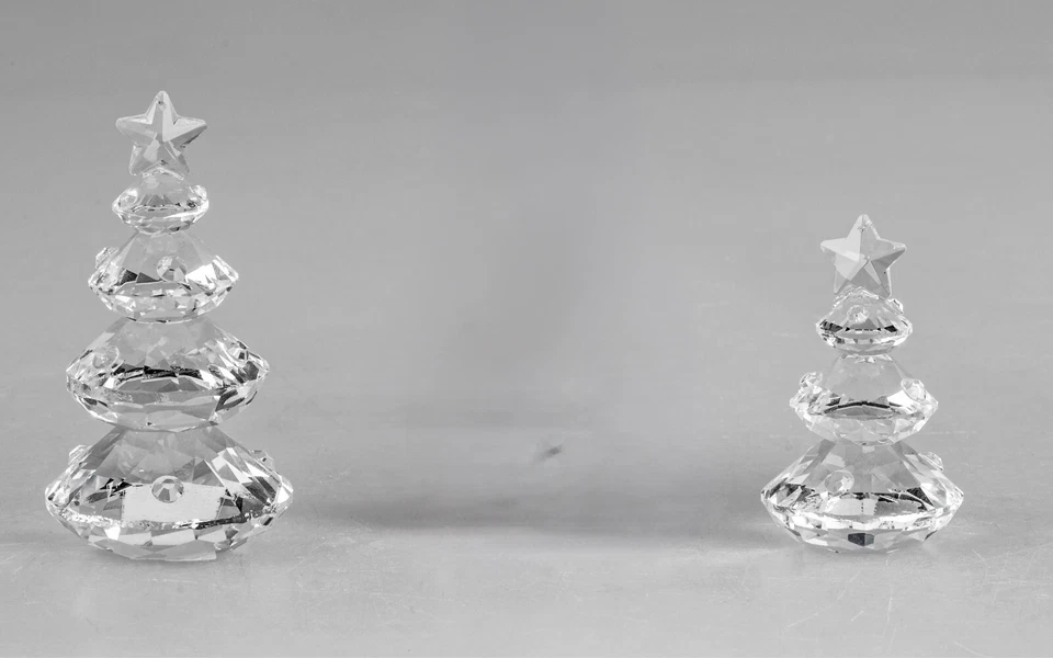 Formano Weihnachtsbaum Kristallglas 9 cm 7 cm Dekorativ Weihnachten Winter - Bild 1 von 1