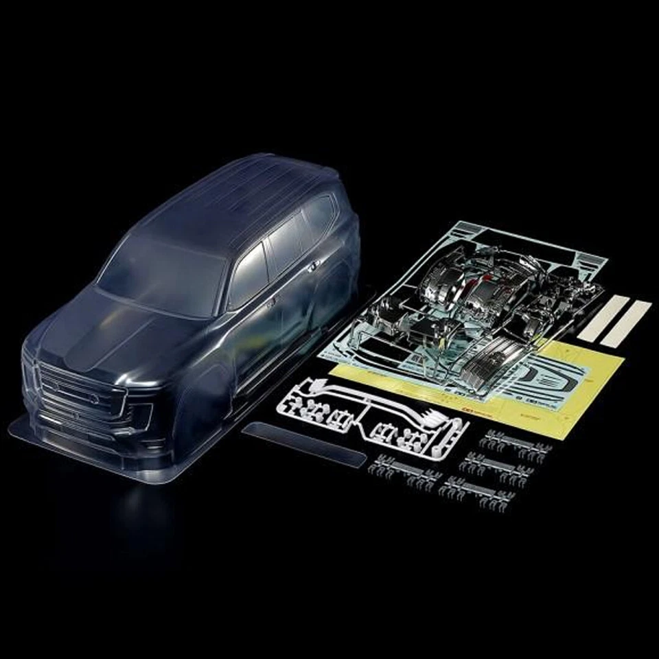 Tamiya 51691 RC 1/10 Clear Body Set Land Cruiser 300 Truck - Image 1 of 1