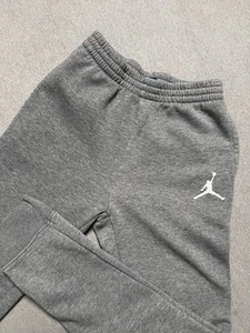 Nike Air Jordan Sweatpants Youth Boys L Gray Joggers Jumpman - Picture 1 of 8