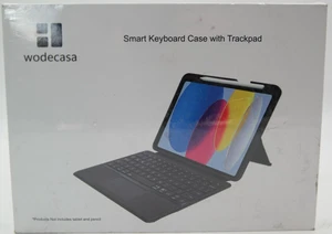 WODECASA Smart Keyboard Case with Trackpad. / BLACK! |FREE SHIPPIHNG| - Picture 1 of 5
