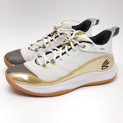 Tênis de basquete masculino Under Armour Curry 3Z5 ouro branco tamanho 11.5 3024764-106 - Imagem 1 de 4