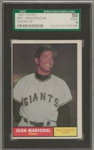 1961 Topps Juan Marichal #417 SGC 4 50 RC - Imagen 1 de 2