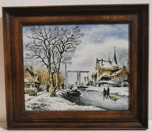 Bildplatte Delft,Fayonce/Keramik, Jan Dessens, 24x29cm,693 - Bild 1 von 4
