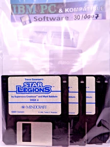 IBM PC -- TREVOR SORENSEN'S STAR LEGIONS (MINDCRAFT - DISK) - Picture 1 of 2