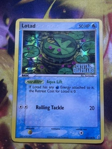 LOTAD Reverse Holo 55/100 EX Crystal Guardians STAMPED Pokemon Card 2006 - Picture 1 of 2