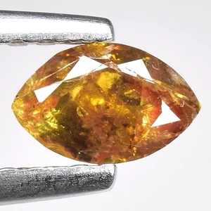 Diamante suelto natural de 0,42 quilates corte marquesa rojo pardusco - I3 claridad 5,6 x 3,6 mm - Imagen 1 de 1