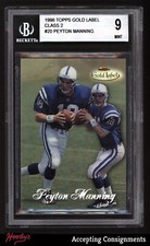 1998 Topps Gold Label Class 2 #20 Peyton Manning ROOKIE RC COLTS BGS 9 MINT