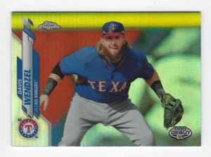 2020 Topps Pro Debut Chrome #PDC-59 Davis Wendzel Refractor #'d 07/99 ~ Rangers - Picture 1 of 2