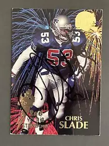 Chris Slade Autograph Signed 1994 Fleer Ultra New England Patriots - Picture 1 of 1